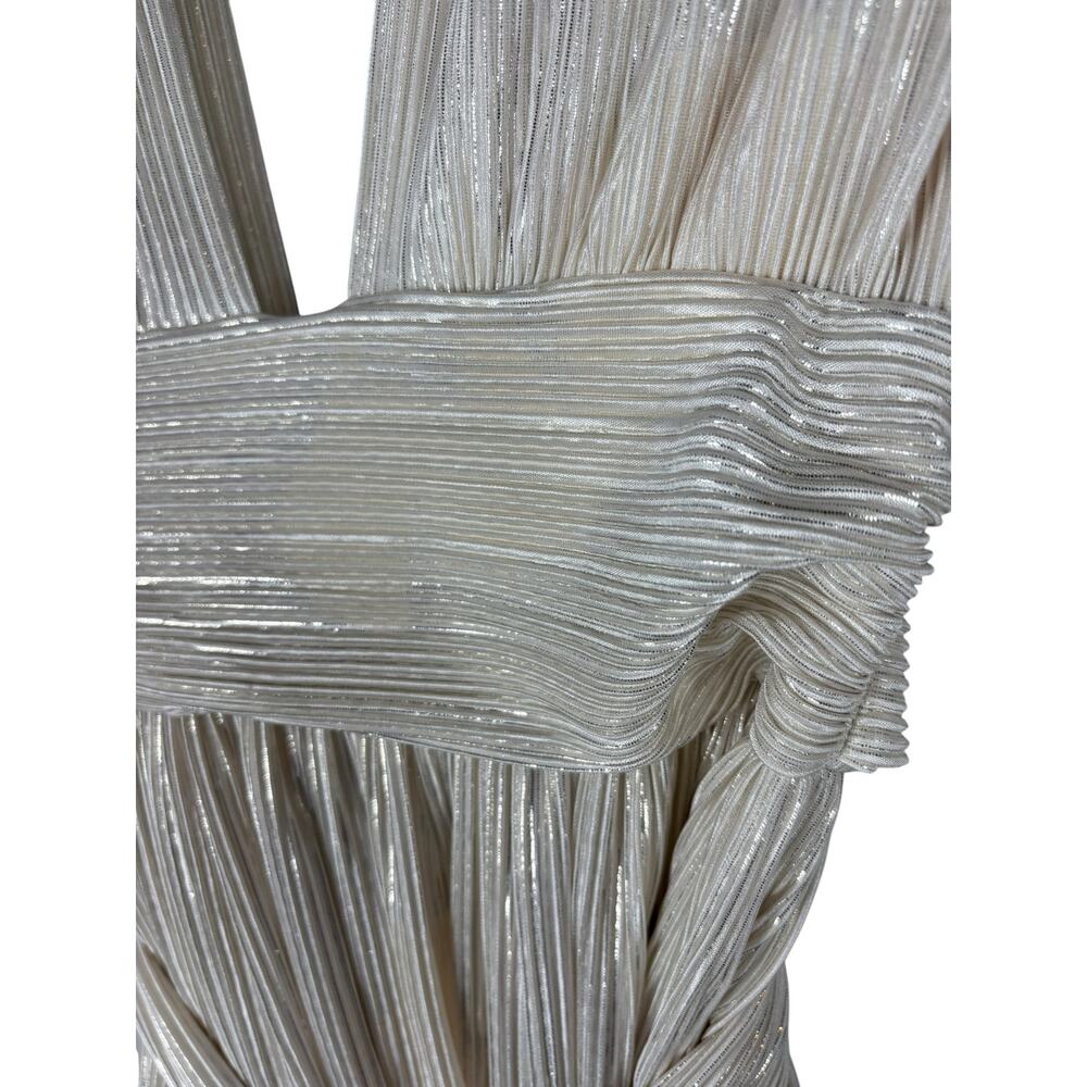 Sabina Musayev Ophelia Dress Pleated Shimmer Bridal Cocktail Party Regency S - Picture 6 of 11